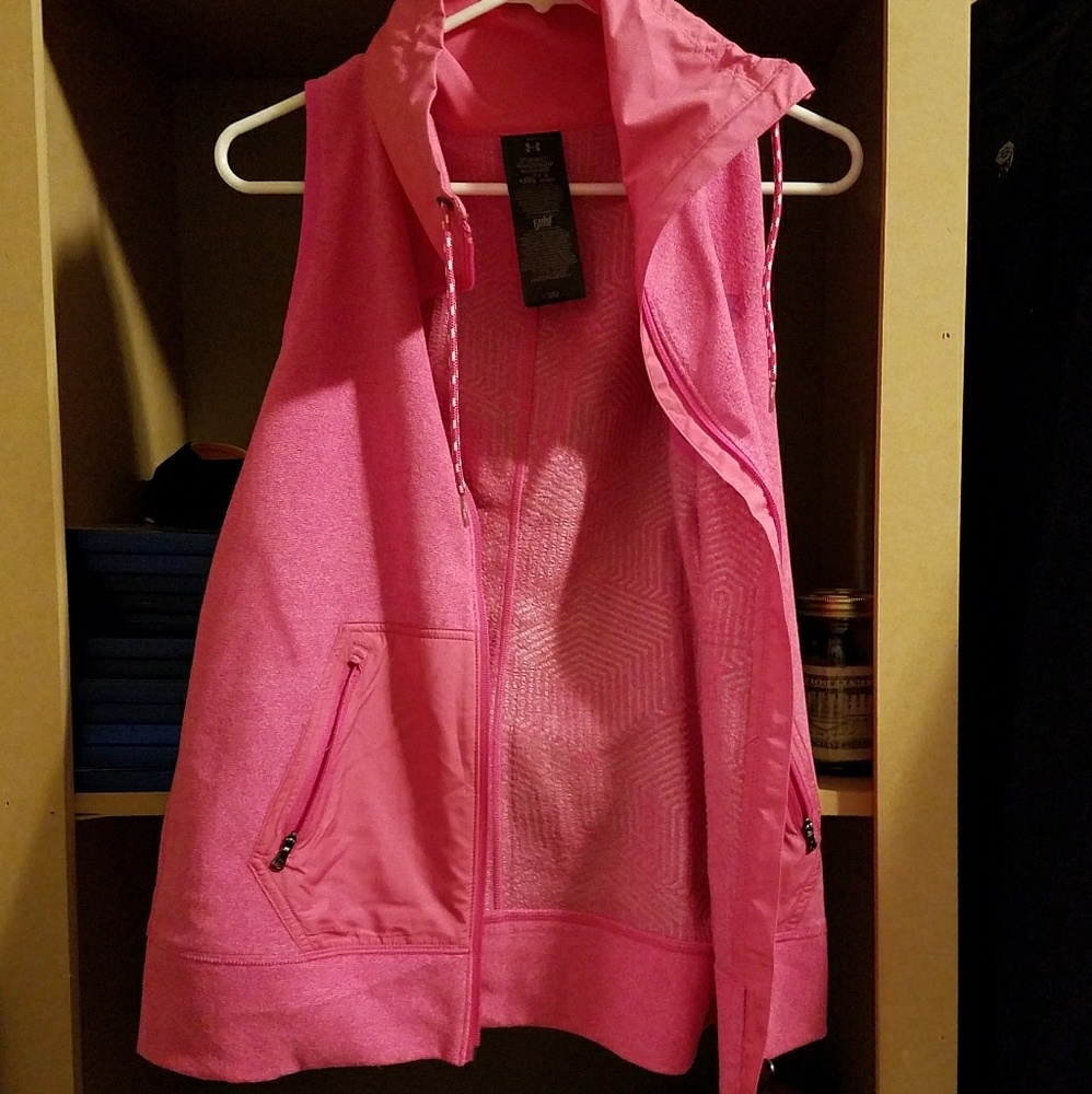 Pink running vest